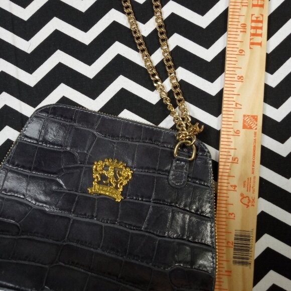 PRATESI FIRENZE Italian leather croc crossbody shoulder designer handbag - Picture 5 of 9